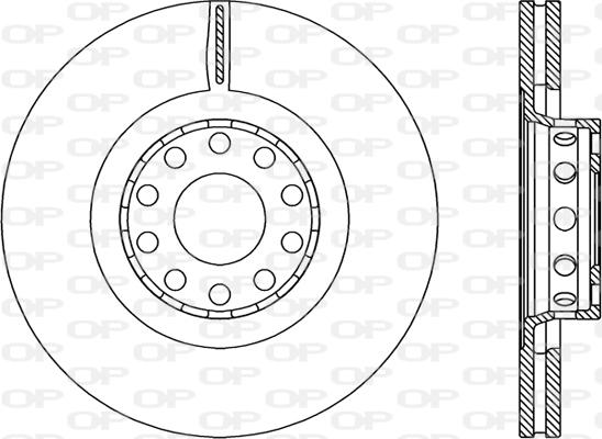 Open Parts BDR2206.20 - Гальмівний диск avtolavka.club