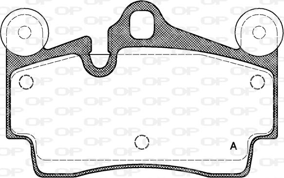 Open Parts BPA0996.00 - Гальмівні колодки, дискові гальма avtolavka.club