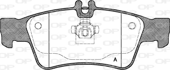 Open Parts BPA0991.00 - Гальмівні колодки, дискові гальма avtolavka.club