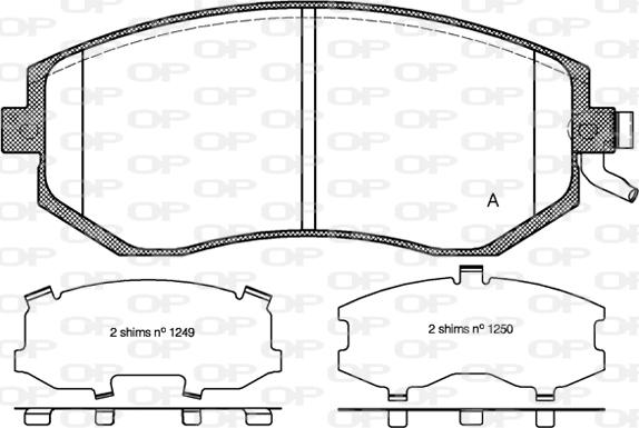 Open Parts BPA0951.04 - Гальмівні колодки, дискові гальма avtolavka.club