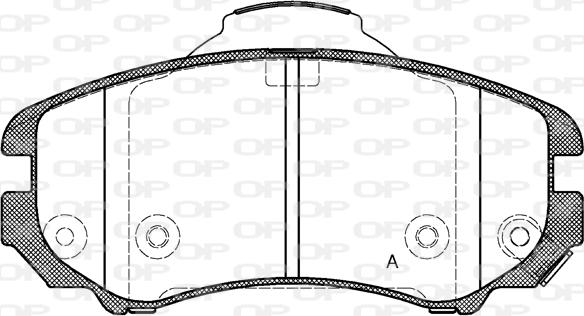 Open Parts BPA0953.02 - Гальмівні колодки, дискові гальма avtolavka.club