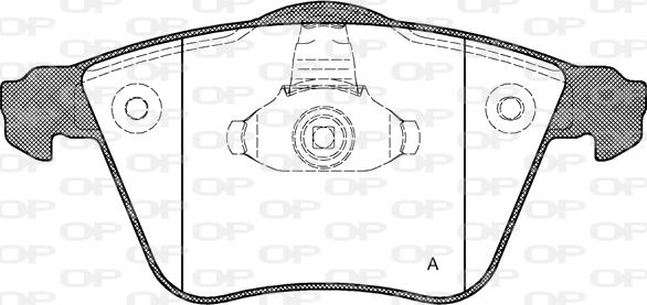 Open Parts BPA0964.20 - Гальмівні колодки, дискові гальма avtolavka.club