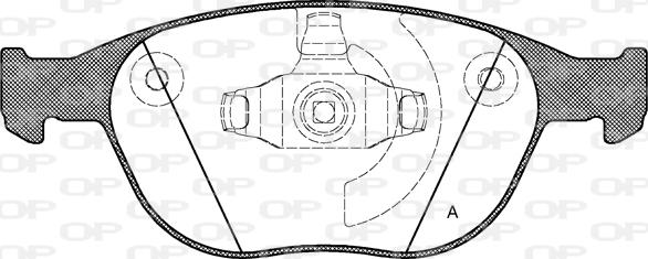 Open Parts BPA0984.00 - Гальмівні колодки, дискові гальма avtolavka.club