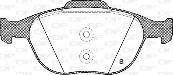 Open Parts BPA0984.00 - Гальмівні колодки, дискові гальма avtolavka.club