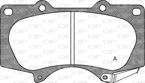 Open Parts BPA0988.00 - Гальмівні колодки, дискові гальма avtolavka.club