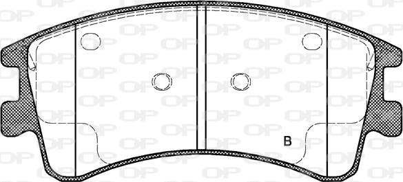 Open Parts BPA0970.02 - Гальмівні колодки, дискові гальма avtolavka.club