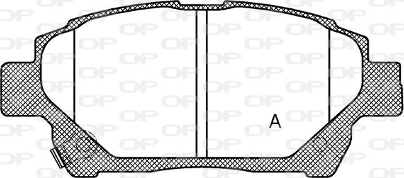 Open Parts BPA0971.12 - Гальмівні колодки, дискові гальма avtolavka.club