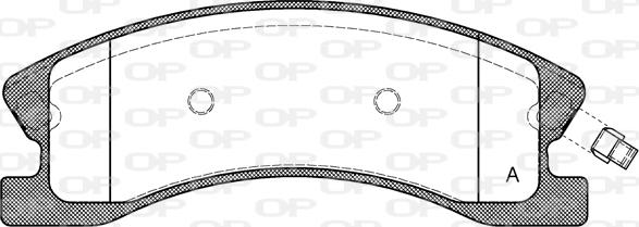 Open Parts BPA0973.02 - Гальмівні колодки, дискові гальма avtolavka.club