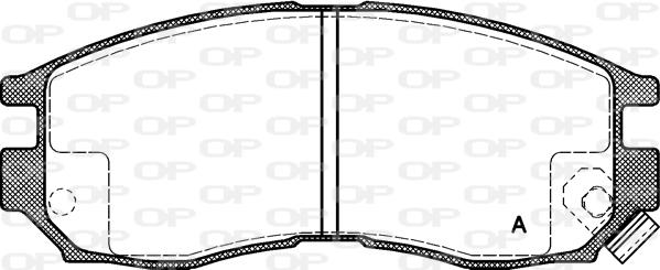Open Parts BPA0460.02 - Гальмівні колодки, дискові гальма avtolavka.club