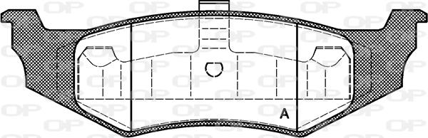 Open Parts BPA0482.40 - Гальмівні колодки, дискові гальма avtolavka.club