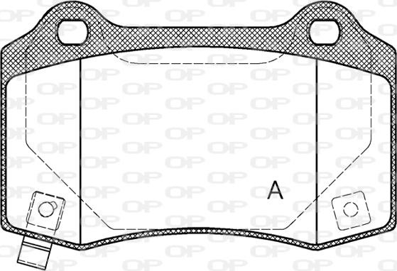 Open Parts BPA0434.54 - Гальмівні колодки, дискові гальма avtolavka.club