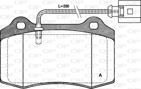 Open Parts BPA0434.01 - Гальмівні колодки, дискові гальма avtolavka.club