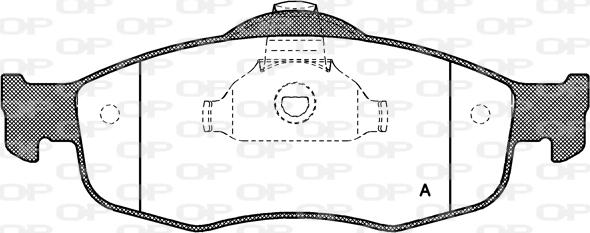 Open Parts BPA0432.00 - Гальмівні колодки, дискові гальма avtolavka.club