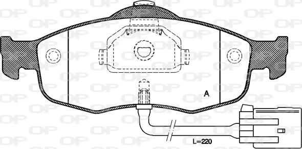 Open Parts BPA0432.02 - Гальмівні колодки, дискові гальма avtolavka.club