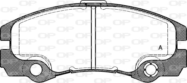 Open Parts BPA0425.32 - Гальмівні колодки, дискові гальма avtolavka.club