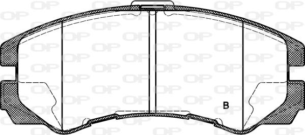 Open Parts BPA0425.32 - Гальмівні колодки, дискові гальма avtolavka.club