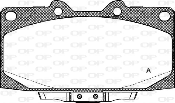 Open Parts BPA0599.12 - Гальмівні колодки, дискові гальма avtolavka.club