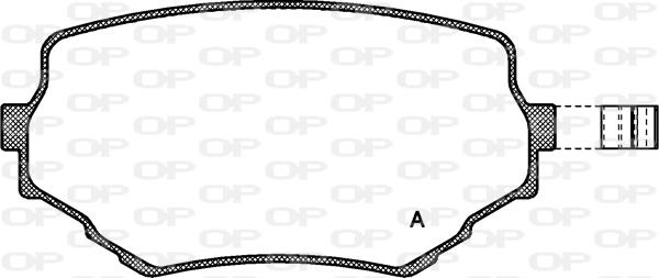 Open Parts BPA0594.02 - Гальмівні колодки, дискові гальма avtolavka.club