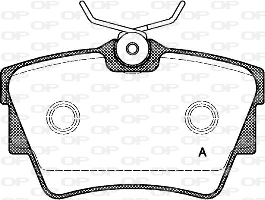 Open Parts BPA0591.10 - Гальмівні колодки, дискові гальма avtolavka.club