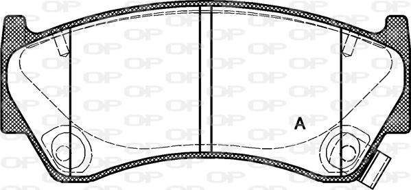 Open Parts BPA0592.12 - Гальмівні колодки, дискові гальма avtolavka.club