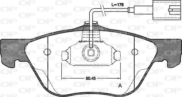 Open Parts BPA0589.32 - Гальмівні колодки, дискові гальма avtolavka.club