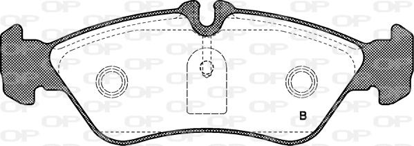 Open Parts BPA0580.00 - Гальмівні колодки, дискові гальма avtolavka.club