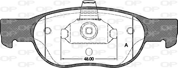 Open Parts BPA0588.20 - Гальмівні колодки, дискові гальма avtolavka.club