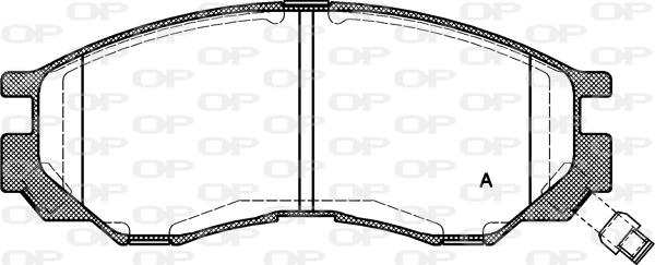Open Parts BPA0583.00 - Гальмівні колодки, дискові гальма avtolavka.club