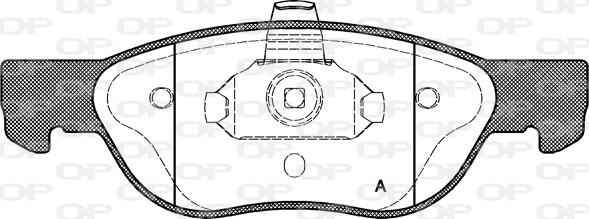 Open Parts BPA0587.00 - Гальмівні колодки, дискові гальма avtolavka.club