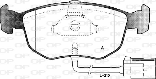 Open Parts BPA0575.02 - Гальмівні колодки, дискові гальма avtolavka.club