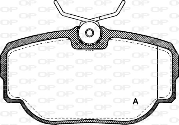 Open Parts BPA0577.00 - Гальмівні колодки, дискові гальма avtolavka.club