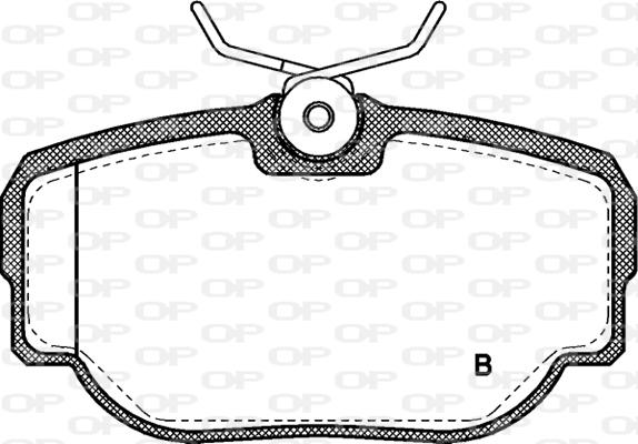 Open Parts BPA0577.00 - Гальмівні колодки, дискові гальма avtolavka.club