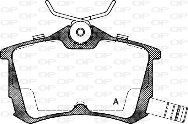 Open Parts BPA0695.02 - Гальмівні колодки, дискові гальма avtolavka.club