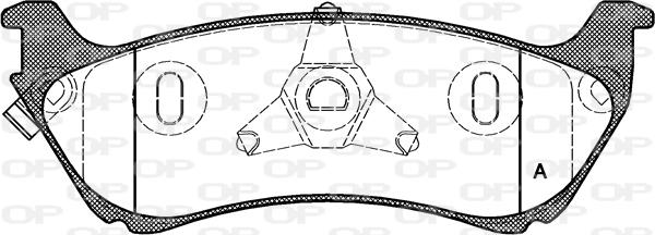 Open Parts BPA0698.01 - Гальмівні колодки, дискові гальма avtolavka.club