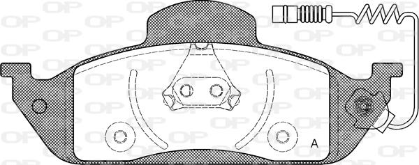 Open Parts BPA0697.01 - Гальмівні колодки, дискові гальма avtolavka.club