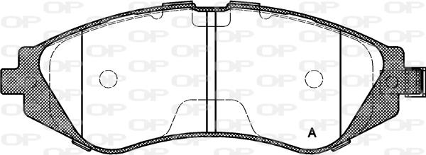 Open Parts BPA0645.02 - Гальмівні колодки, дискові гальма avtolavka.club