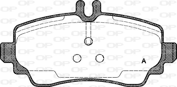 Open Parts BPA0650.00 - Гальмівні колодки, дискові гальма avtolavka.club