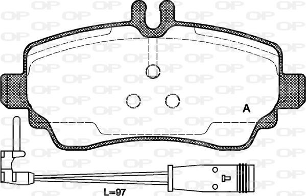 Open Parts BPA0650.22 - Гальмівні колодки, дискові гальма avtolavka.club