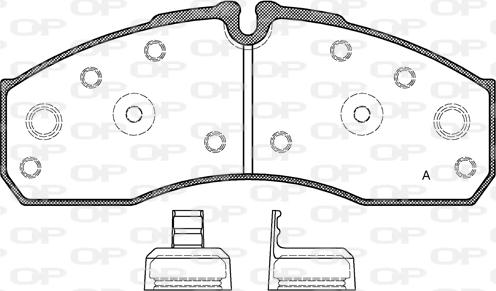 Open Parts BPA0651.30 - Гальмівні колодки, дискові гальма avtolavka.club