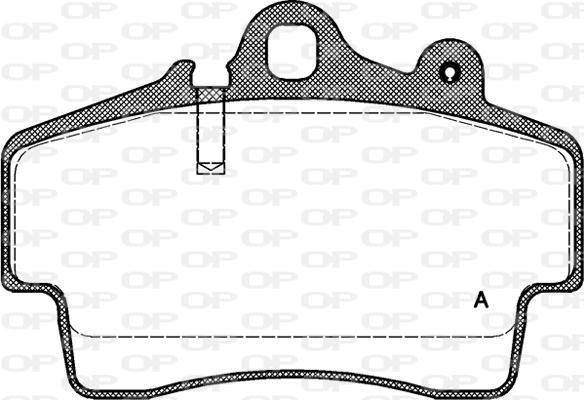 Open Parts BPA0653.00 - Гальмівні колодки, дискові гальма avtolavka.club