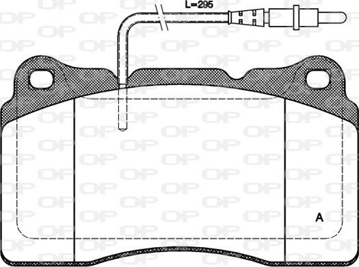 Open Parts BPA0666.14 - Гальмівні колодки, дискові гальма avtolavka.club