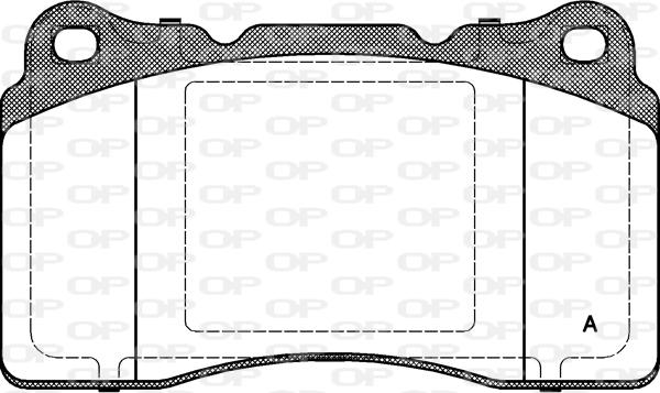Open Parts BPA0666.10 - Гальмівні колодки, дискові гальма avtolavka.club