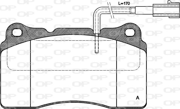 Open Parts BPA0666.22 - Гальмівні колодки, дискові гальма avtolavka.club