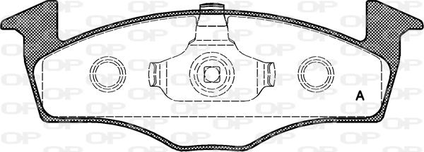 Open Parts BPA0609.00 - Гальмівні колодки, дискові гальма avtolavka.club