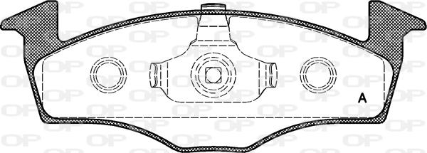 Open Parts BPA0609.10 - Гальмівні колодки, дискові гальма avtolavka.club