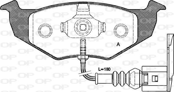 Open Parts BPA0609.11 - Гальмівні колодки, дискові гальма avtolavka.club