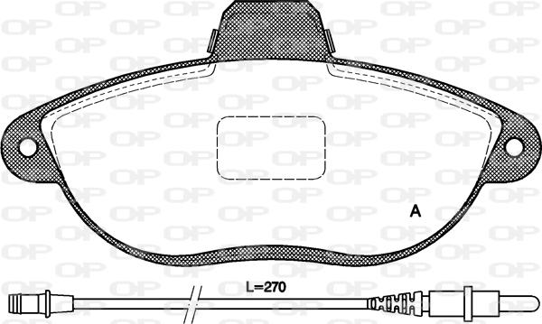 Open Parts BPA0602.02 - Гальмівні колодки, дискові гальма avtolavka.club