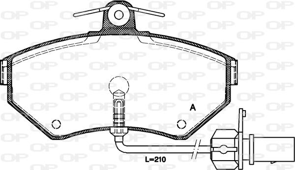 Open Parts BPA0631.12 - Гальмівні колодки, дискові гальма avtolavka.club