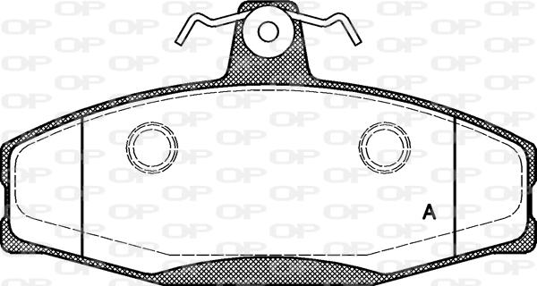 Open Parts BPA0620.20 - Гальмівні колодки, дискові гальма avtolavka.club