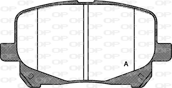 Open Parts BPA0621.10 - Гальмівні колодки, дискові гальма avtolavka.club